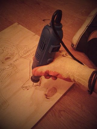 Wood tattooing
